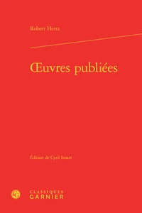 Oeuvres publiées