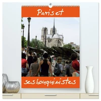 Paris et ses bouquinistes  (Calendrier mural 2026 DIN A2 horizontal) calendrier de bureau