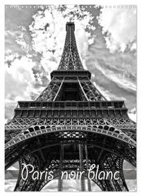 Petrus Bodenstaff - CALVENDO Places  : Paris noir blanc (Calendrier mural 2024 DIN A3 horizontal), CALVENDO calendrier mensuel - La capitale Paris en noir et blanc, vue d'un taxi.
