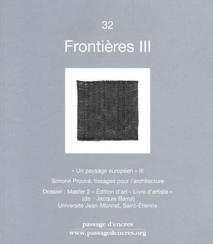 Christiane Tricoit - Passage d'encres N° 32 : Frontières III.