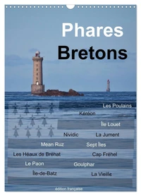 Phares Bretons (Calendrier mural 2026 DIN A3 horizontal), CALVENDO calendrier mensuel