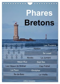 Phares Bretons (Calendrier mural 2026 DIN A4 horizontal), CALVENDO calendrier mensuel