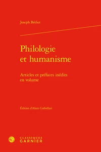 Philologie et humanisme