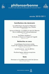  Publications de la Sorbonne - Philonsorbonne N° 5/Année 2010-2011 : .