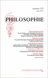 Bernard Bolzano et Wouter Goris - Philosophie N° 125, Mars 2015 : .