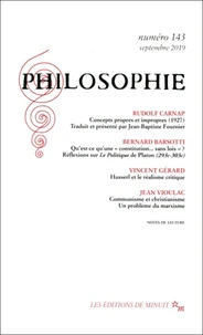 Philosophie N° 143, septembre 2019
