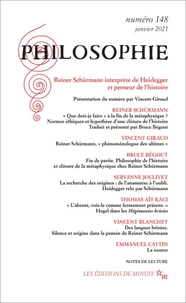 Reiner Schurmann interprète de Heidegger et penseur de l'histoire