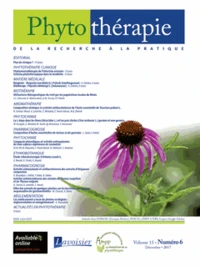 Phytothérapie N° 6 Volume 15