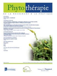 Phytothérapie Volume 17 N° 6, décembre 2019