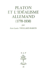 Platon et l'idéalisme allemand