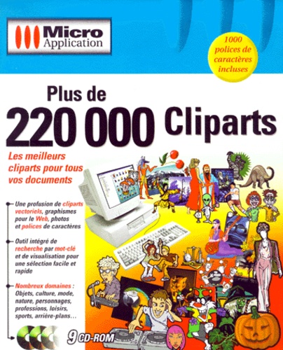 PLUS DE 220 000 CLIPARTS. 9 CD-ROM de Collectif - Livre - Decitre