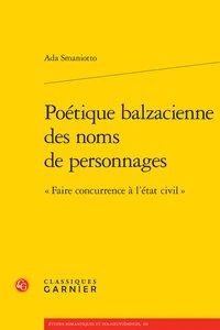Poétique balzacienne des noms de personnages