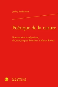 Poétique de la nature
