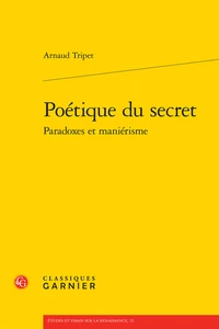 Poétique du secret