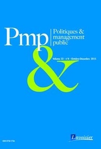  Tec&Doc - Politiques & management public Volume 32, N°4, Octobre-Décembre 2015 : .