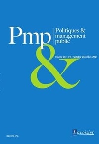  Tec&Doc - Politiques & management public Volume 38, N°4, Octobre-Décembre 2021 : .