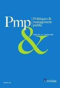 Sandrine Cueille-renucci et Célia Berchi - Politiques & management public Volume 39, N°2, Avril-Juin 2022 : .