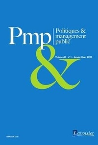  Tec&Doc - Politiques & management public Volume 40, N°1, Janvier-Mars 2023 : .