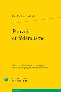 Pouvoir et fédéralisme