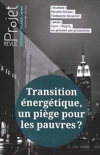 Jean Merckaert - Projet N° 334, juin 2013 : Transition énergétique, un piège pour les pauvres ?.