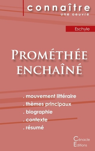  Eschyle - Prométhée enchaîné - Fiche de lecture.