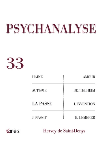 Laure Thibaudeau - Psychanalyse N° 33, Mai 2015 : .