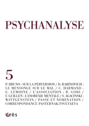 Pierre Bruno et Roland Gori - Psychanalyse N° 5 : .