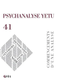 Commencements d'une analyse