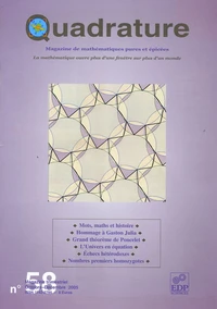 Quadrature N° 58, Octobre-Décembre 2005