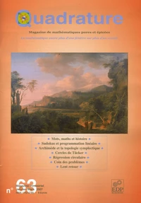 Quadrature N° 63, Janvier-Mars 2007