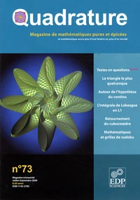 Quadrature N° 73, Juillet-septembre 2009