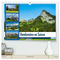 Randonnées en Suisse alpages valaisans  (Calendrier mural 2026 DIN A2 vertical) calendrier de bureau