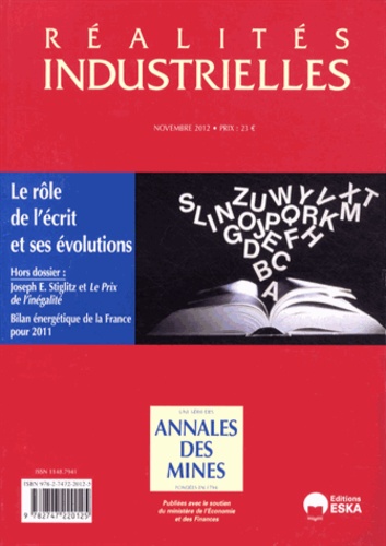 Pierre Couveinhes - Réalités industrielles Novembre 2012 : Le rôle de l'écrit et ses évolutions.
