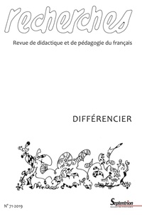 Catherine Mercier - Recherches N° 71, décembre 2019 : Différencier.