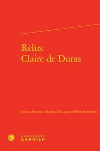 Relire Claire de Duras