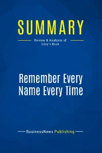 Remember Every Name Every Time
