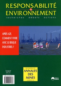 François Valérian - Responsabilité & environnement N° 45, Janvier 2007 : Après AZF, comment vivre avec le risque industriel ?.
