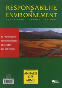 Xavier Cuny - Responsabilité & environnement N° 54, Avril 2009 : La responsabilité environnementale et sociétale des entreprises.