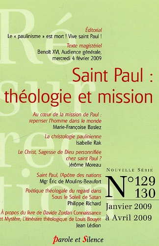 Michel Gitton - Résurrection N° 129-130, Janvier : Saint Paul : théologie et mission.