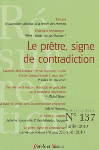 Jean Lédion et Jérôme Levie - Résurrection N° 137, Juillet-Août : Le prêtre, signe de contradiction.