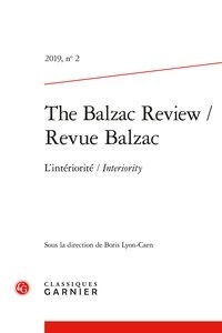 Boris Lyon-Caen - Revue Balzac N° 2/2019 : L'intériorité.