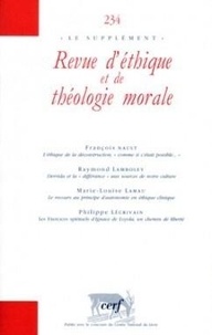 François Nault et Raymond Lamboley - Revue d'éthique et de théologie morale N° 234, Juin 2005 : .