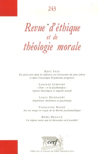 Marc Feix et Laurent Lemoine - Revue d'éthique et de théologie morale N° 243, Mars 2007 : .