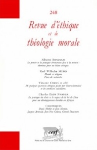 Alberto Bondolfi - Revue d'éthique et de théologie morale N° 248, Mars 2008 : .