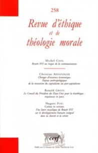 Revue d'éthique et de théologie morale N° 258, Mars 2010
