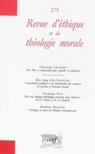 Laurent Lemoine - Revue d'éthique et de théologie morale N° 275, Septembre 2013 : .