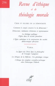 Revue d'éthique et de théologie morale N° 297