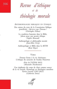 Anthropologies bibliques en éthique