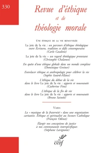Revue d'éthique et de théologie morale N° 330