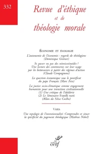 Revue d'éthique et de théologie morale N° 332